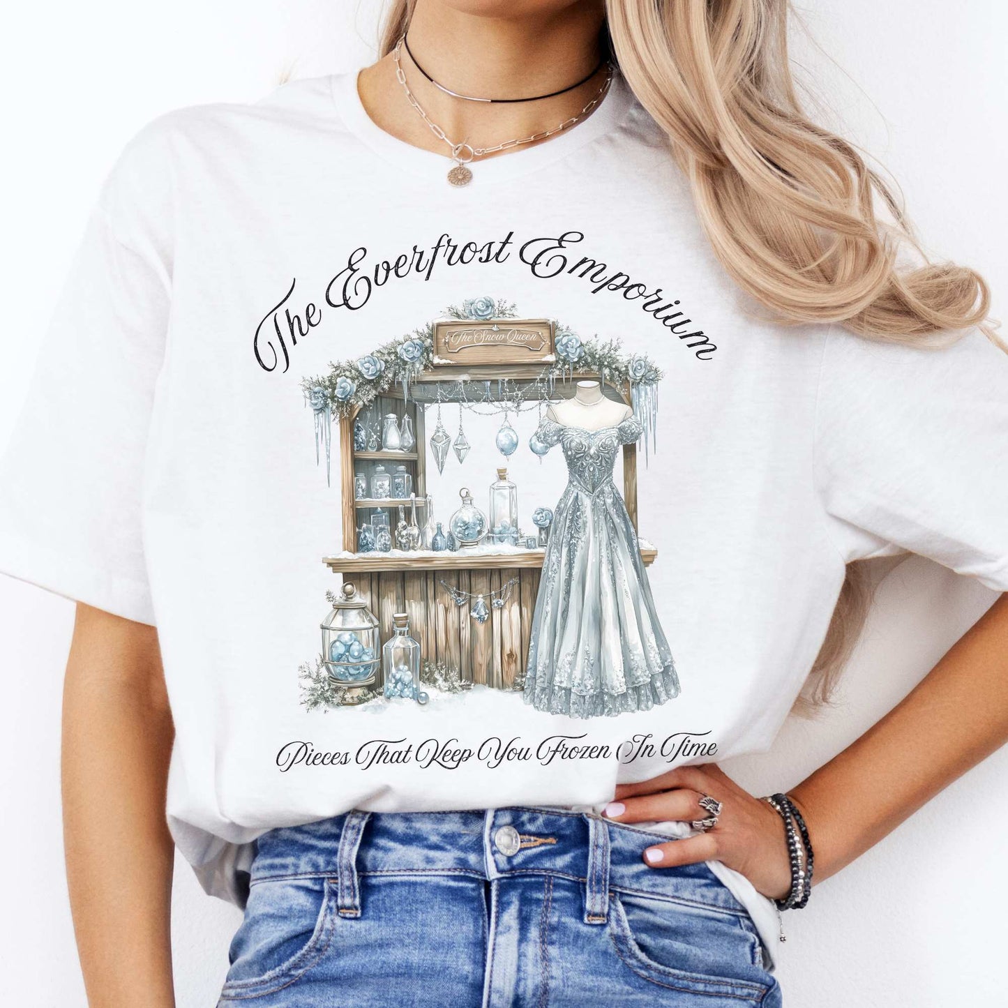 The Everfrost Emporium Snow Queen Fairytale Shirt White / S T-Shirt The Mystic Eden Bookish Book Lovers