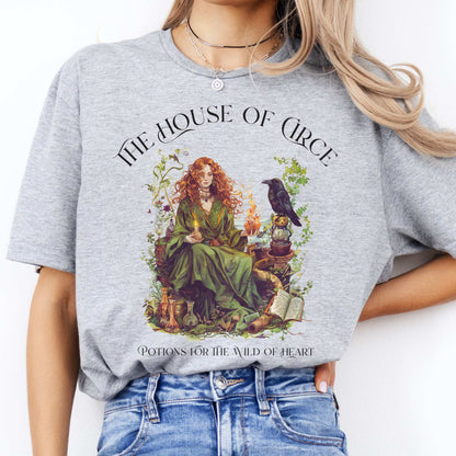 The House of Circe T-Shirt – Potions & Magic Tee Sport Grey / S T-Shirt The Mystic Eden Bookish Book Lovers