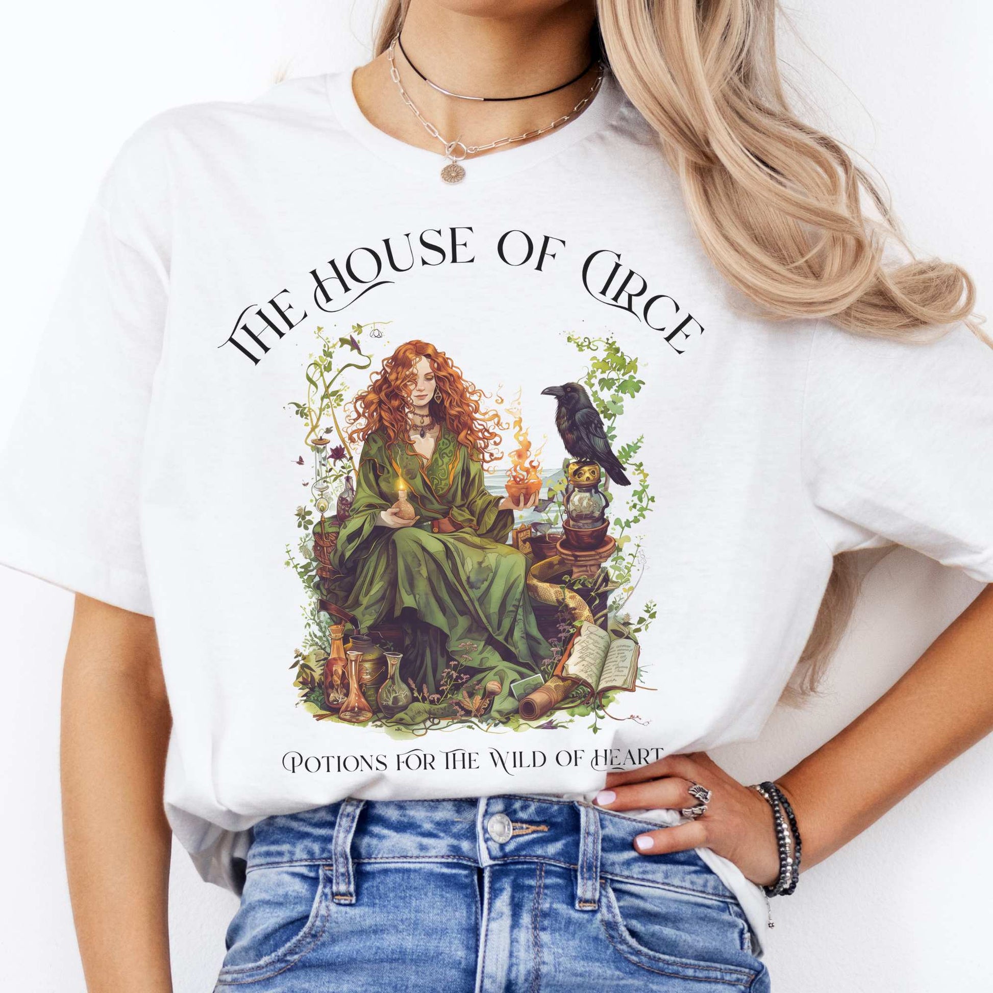 The House of Circe T-Shirt – Potions & Magic Tee White / S T-Shirt The Mystic Eden Bookish Book Lovers