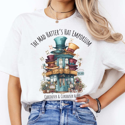 The Mad Hatter's Hat Emporium Shirt White / S T-Shirt The Mystic Eden Bookish Book Lovers