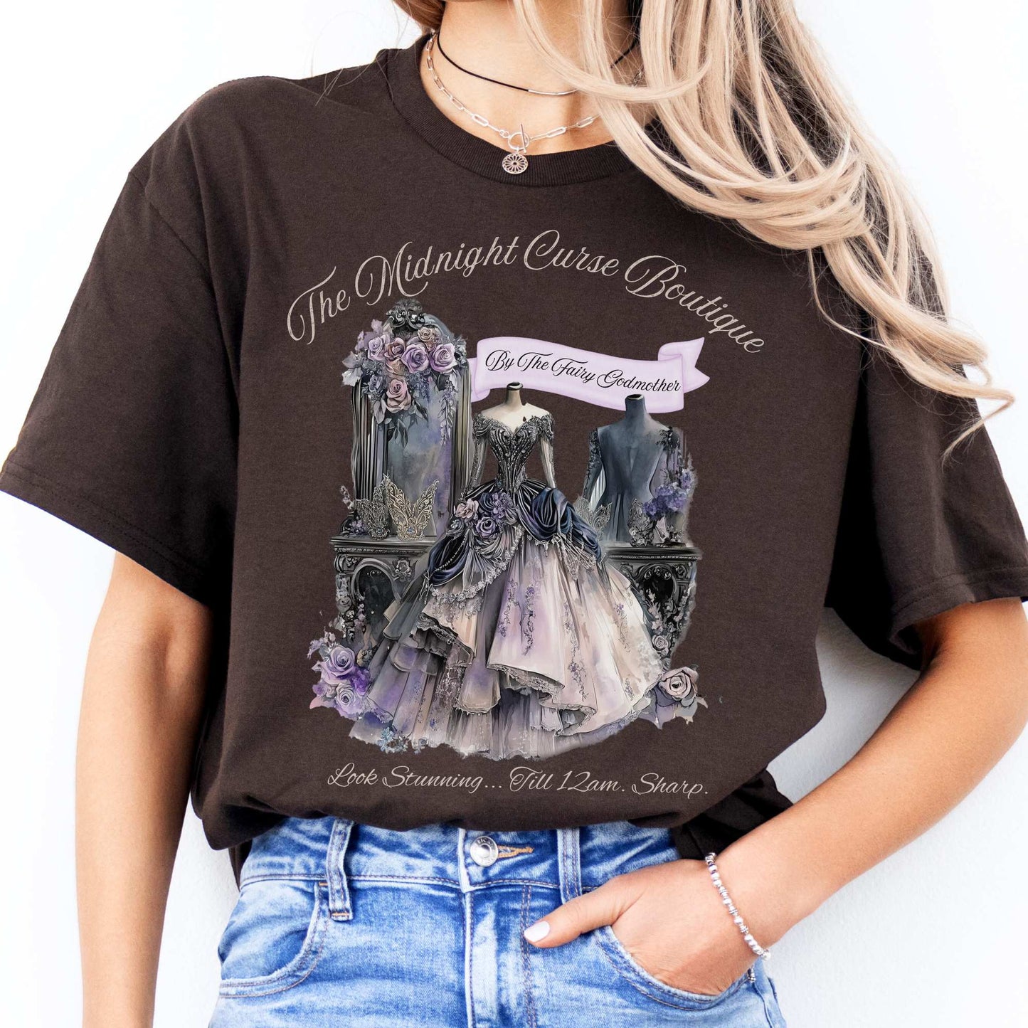 The Midnight Curse Boutique Fairytale Shirt Dark Chocolate / S T-Shirt The Mystic Eden Bookish Book Lovers