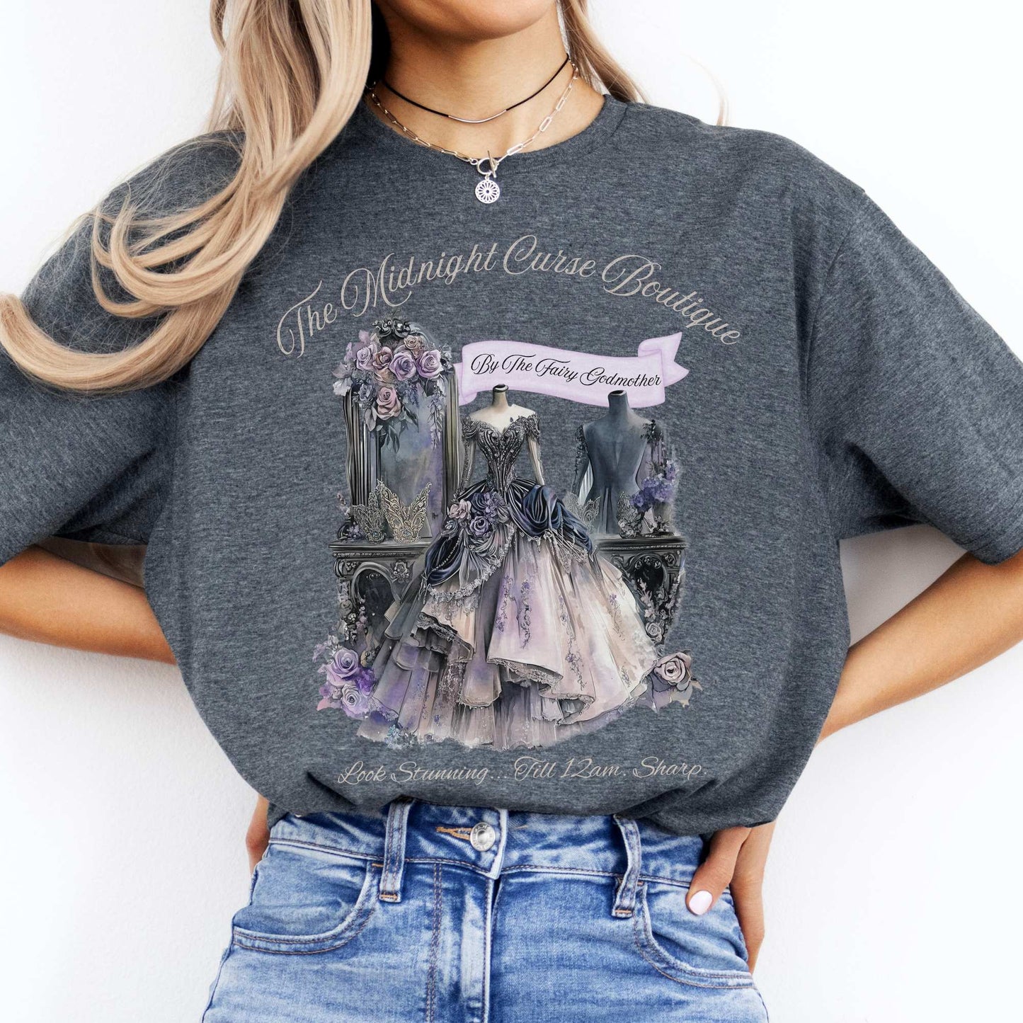 The Midnight Curse Boutique Fairytale Shirt Dark Heather / S T-Shirt The Mystic Eden Bookish Book Lovers