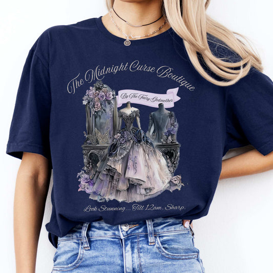 The Midnight Curse Boutique Fairytale Shirt Navy / S T-Shirt The Mystic Eden Bookish Book Lovers