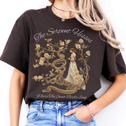 The Serpent Hisses Where the Sweet Birds Sing - Tess of the D'Urbervilles Shirt Dark Chocolate / S T-Shirt The Mystic Eden Bookish Book Lovers
