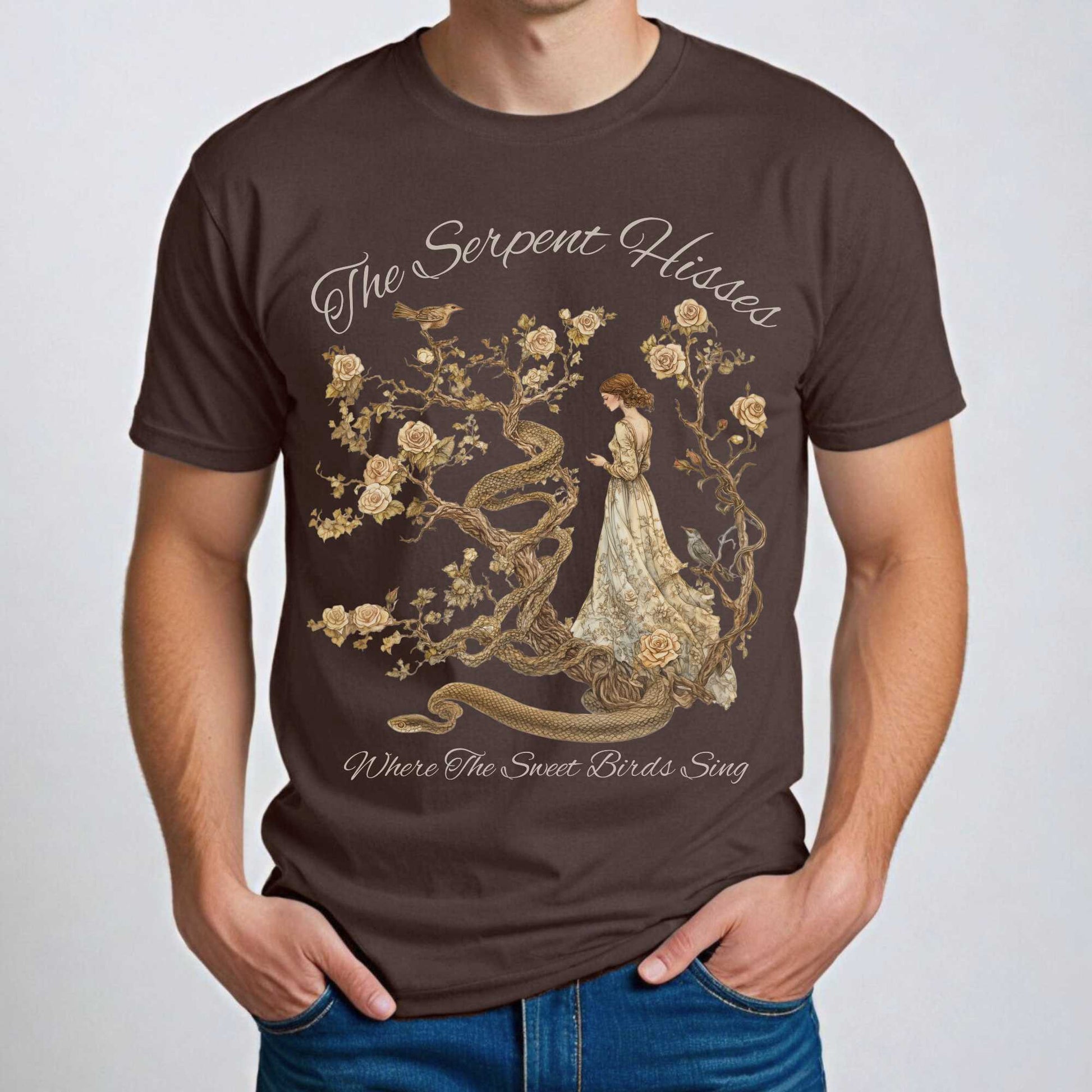 The Serpent Hisses Where the Sweet Birds Sing - Tess of the D'Urbervilles Shirt T-Shirt The Mystic Eden Bookish Book Lovers