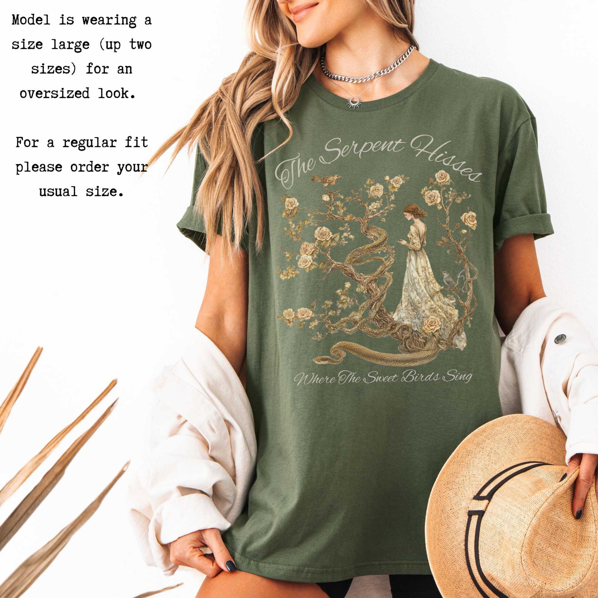 The Serpent Hisses Where the Sweet Birds Sing - Tess of the D'Urbervilles Shirt T-Shirt The Mystic Eden Bookish Book Lovers
