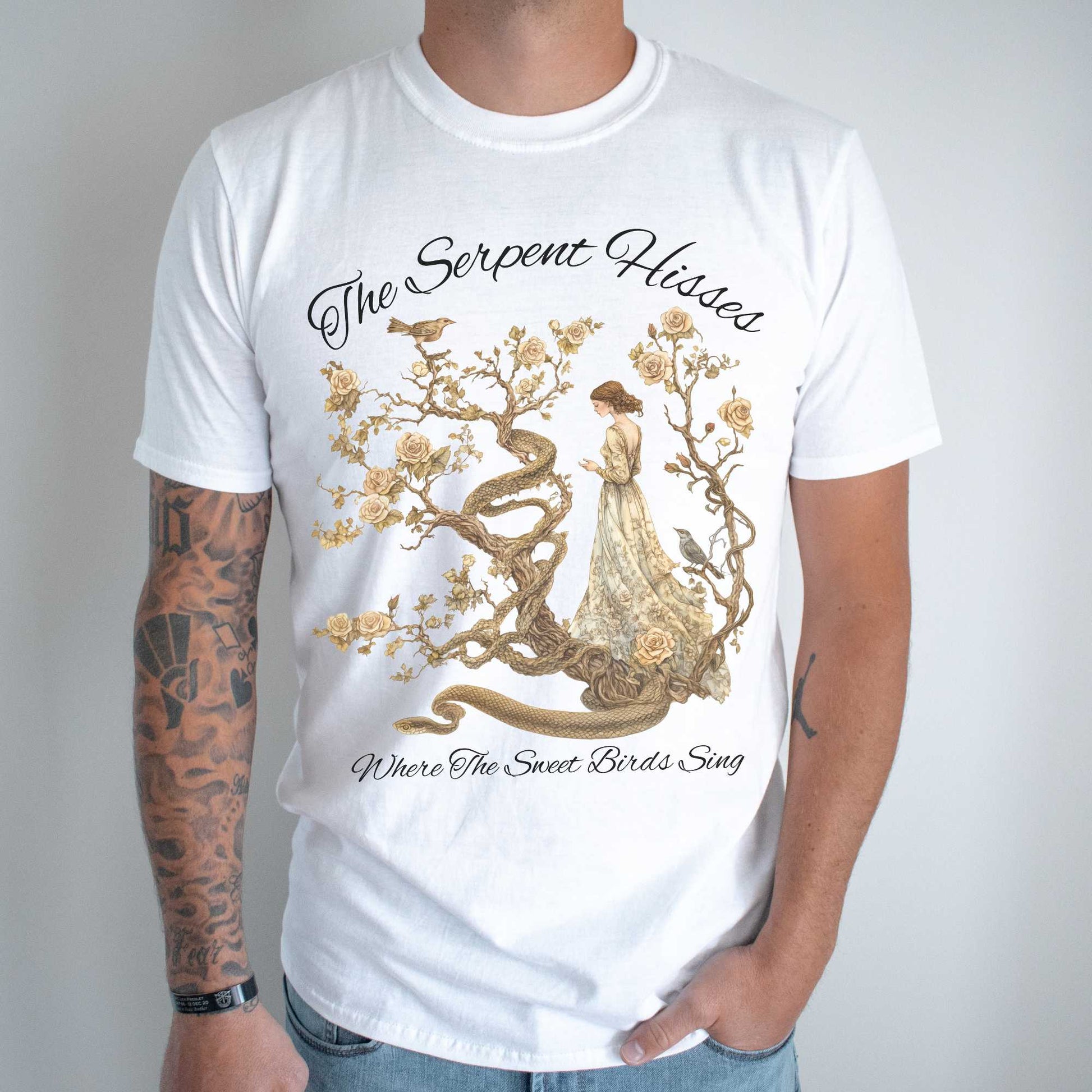 The Serpent Hisses Where the Sweet Birds Sing - Tess of the D'Urbervilles Shirt T-Shirt The Mystic Eden Bookish Book Lovers