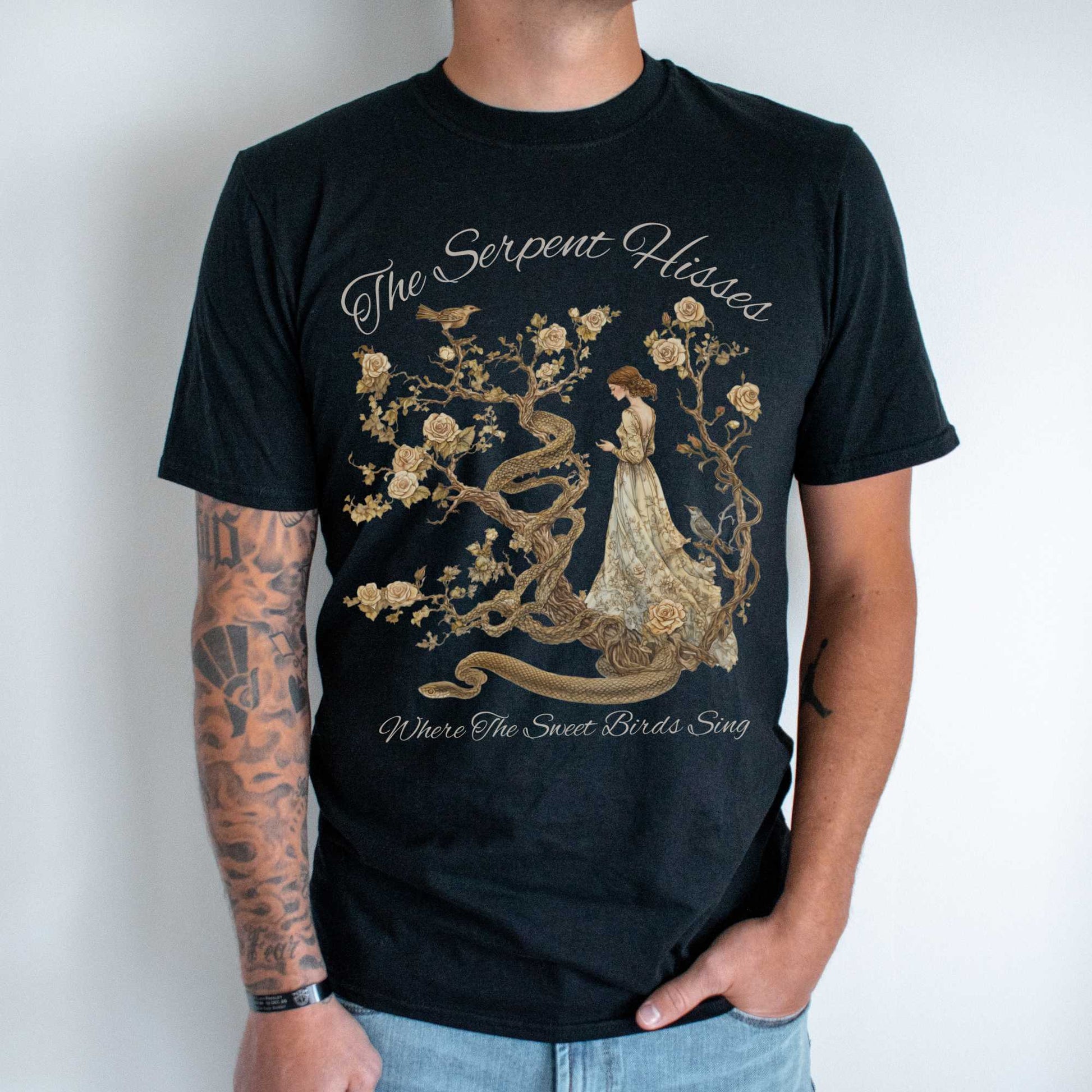 The Serpent Hisses Where the Sweet Birds Sing - Tess of the D'Urbervilles Shirt T-Shirt The Mystic Eden Bookish Book Lovers