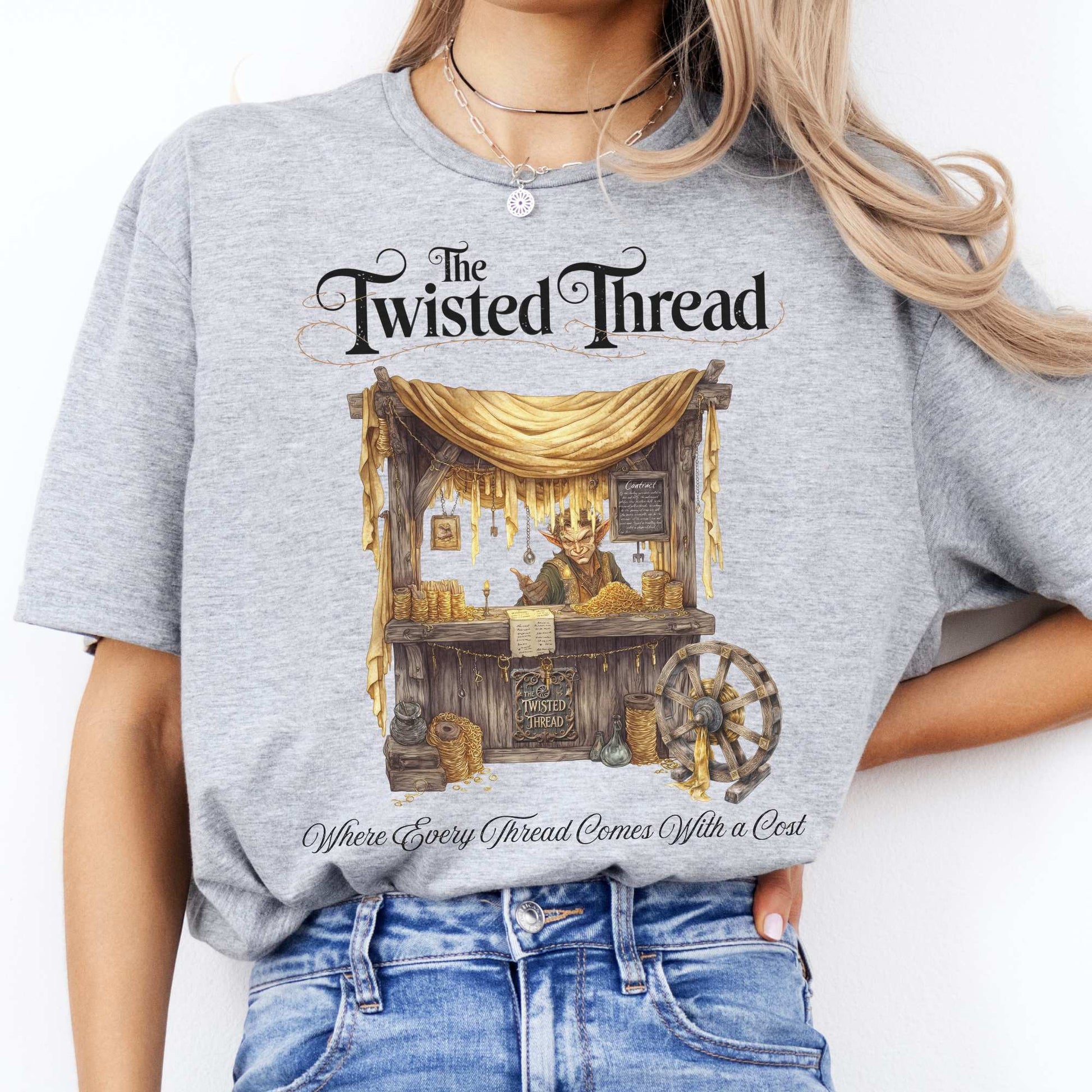 The Twisted Thread Fairytale Shirt Sport Grey / S T-Shirt The Mystic Eden Bookish Book Lovers