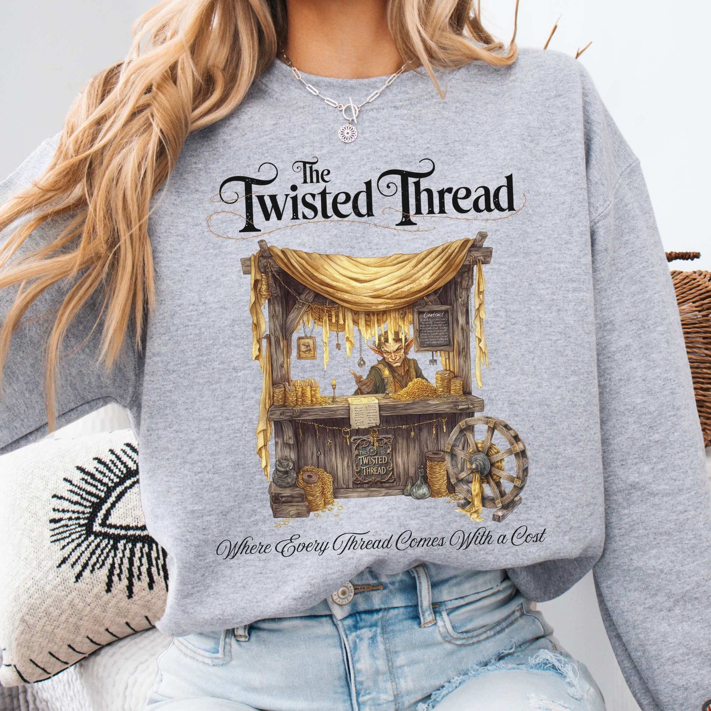 The Twisted Thread Fairytale Sweatshirt Sport Grey / S Sweatshirt The Mystic Eden Bookish Book Lovers