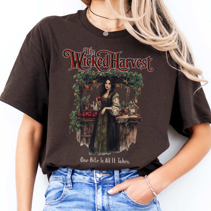 The Wicked Harvest Fairytale Shirt Dark Chocolate / S T-Shirt The Mystic Eden Bookish Book Lovers