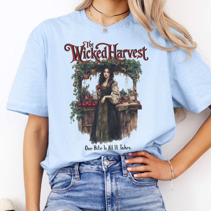 The Wicked Harvest Fairytale Shirt Light Blue / S T-Shirt The Mystic Eden Bookish Book Lovers