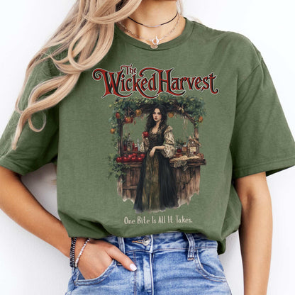 The Wicked Harvest Fairytale Shirt Military Green / S T-Shirt The Mystic Eden Bookish Book Lovers