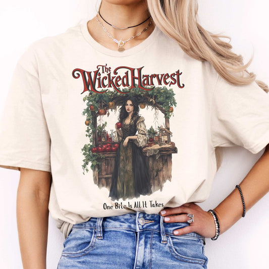 The Wicked Harvest Fairytale Shirt Natural / S T-Shirt The Mystic Eden Bookish Book Lovers