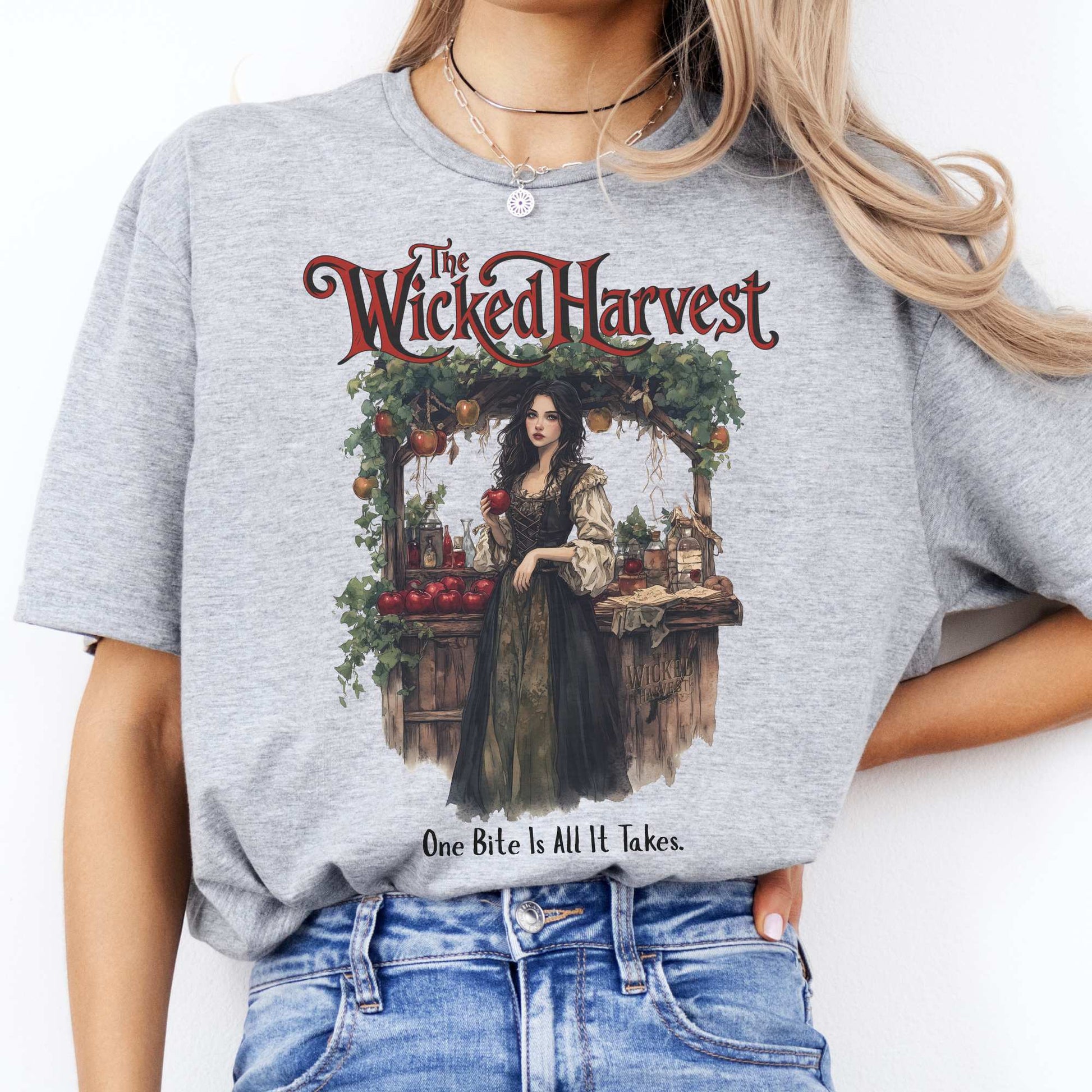 The Wicked Harvest Fairytale Shirt Sport Grey / S T-Shirt The Mystic Eden Bookish Book Lovers