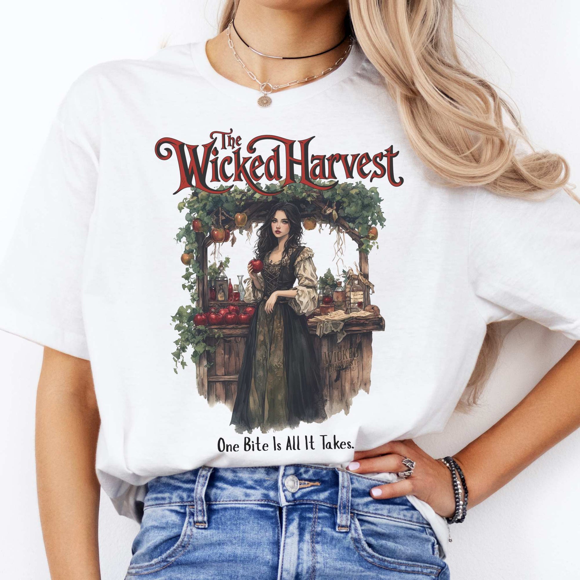 The Wicked Harvest Fairytale Shirt White / S T-Shirt The Mystic Eden Bookish Book Lovers