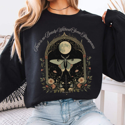 There is no Beauty Without Some Strangeness Poe Sweatshirt Black / S Sweatshirt The Mystic Eden Bookish Book Lovers