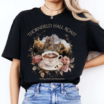 Thornfield Hall Roast Jane Eyre Charlotte Brontë Tee Black / S T-Shirt The Mystic Eden Bookish Book Lovers