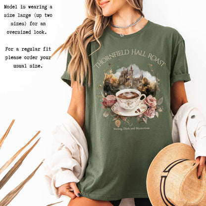 Thornfield Hall Roast Jane Eyre Charlotte Brontë Tee T-Shirt The Mystic Eden Bookish Book Lovers
