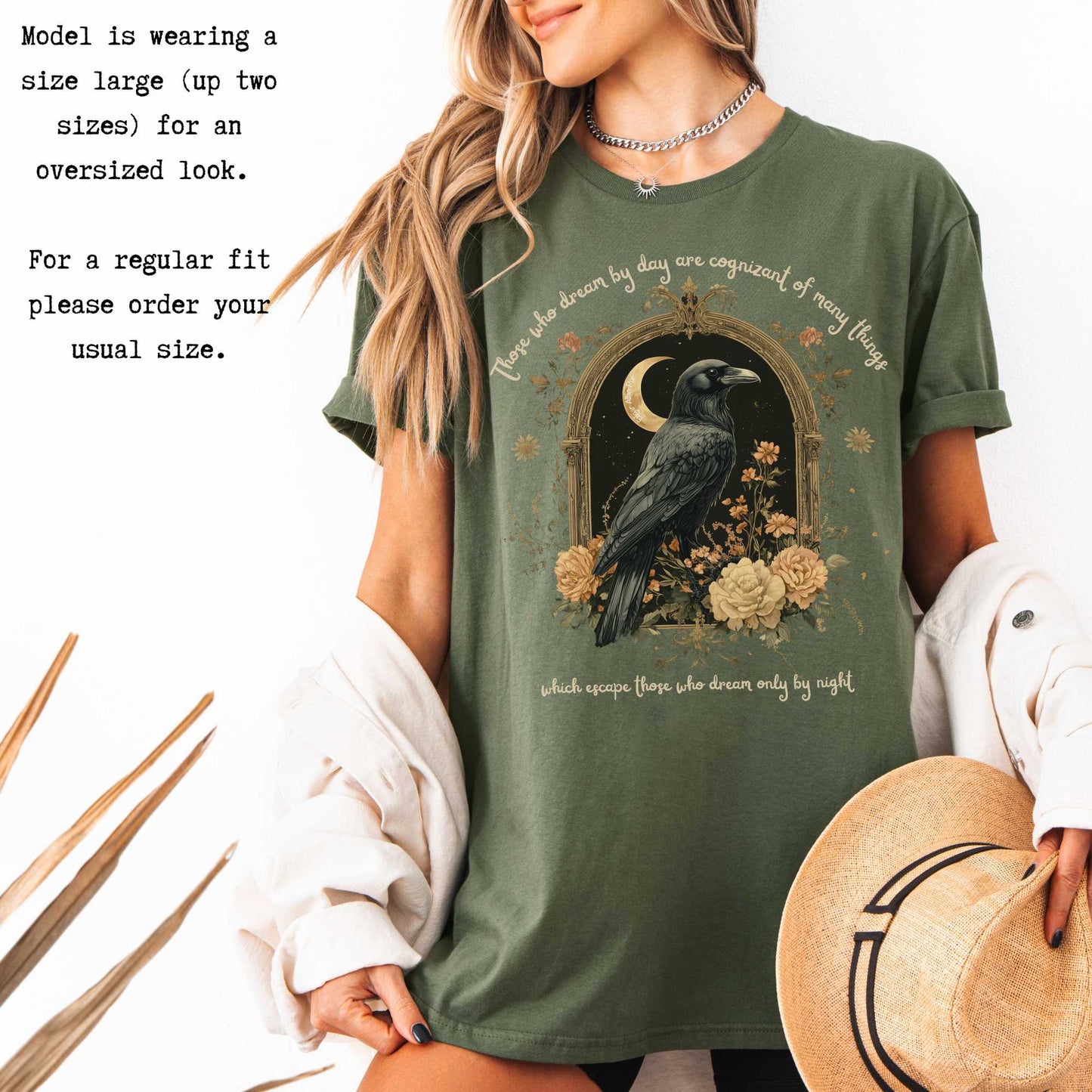 Those Who Dream By Day Edgar Allan Poe Shirt T-Shirt The Mystic Eden Bookish Book Lovers