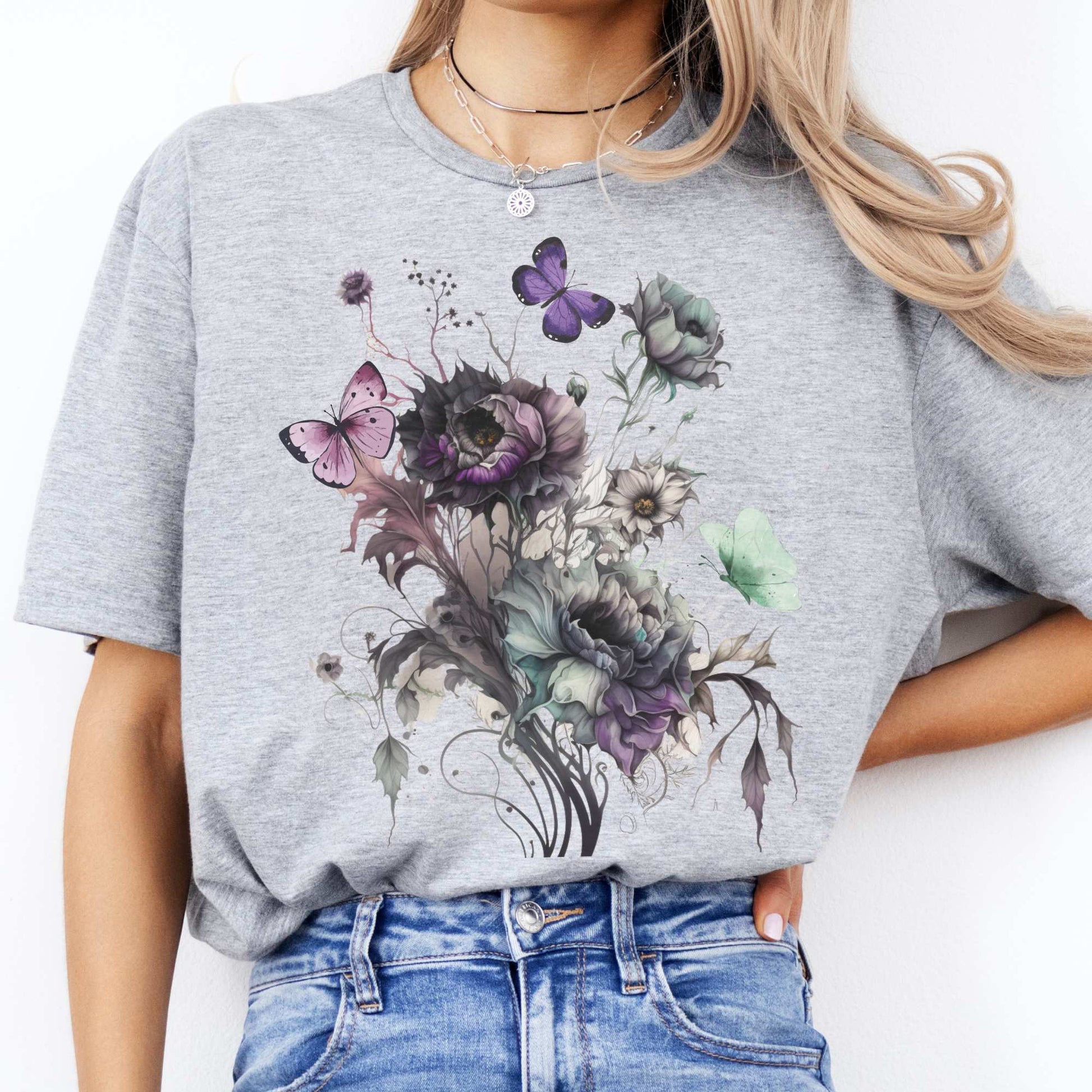 Witchy Whimsigoth T-shirt Sport Grey / S T-Shirt The Mystic Eden Bookish Book Lovers