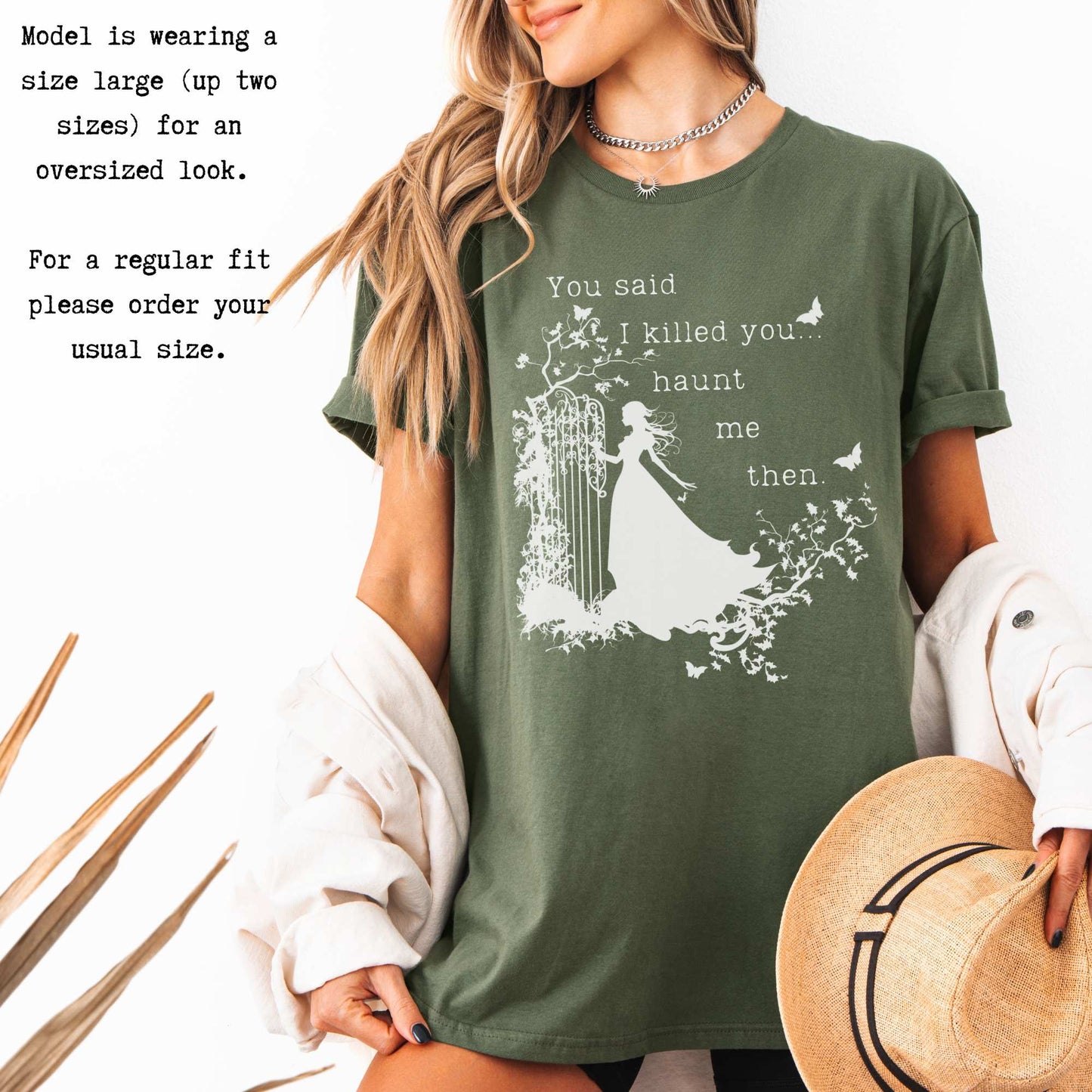 You Said I Killed You Haunt Me Then Wuthering Heights Shirt T-Shirt The Mystic Eden Bookish Book Lovers