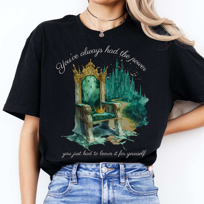 You've Always Had The Power Bookish Shirt Black / S T-Shirt The Mystic Eden Bookish Book Lovers