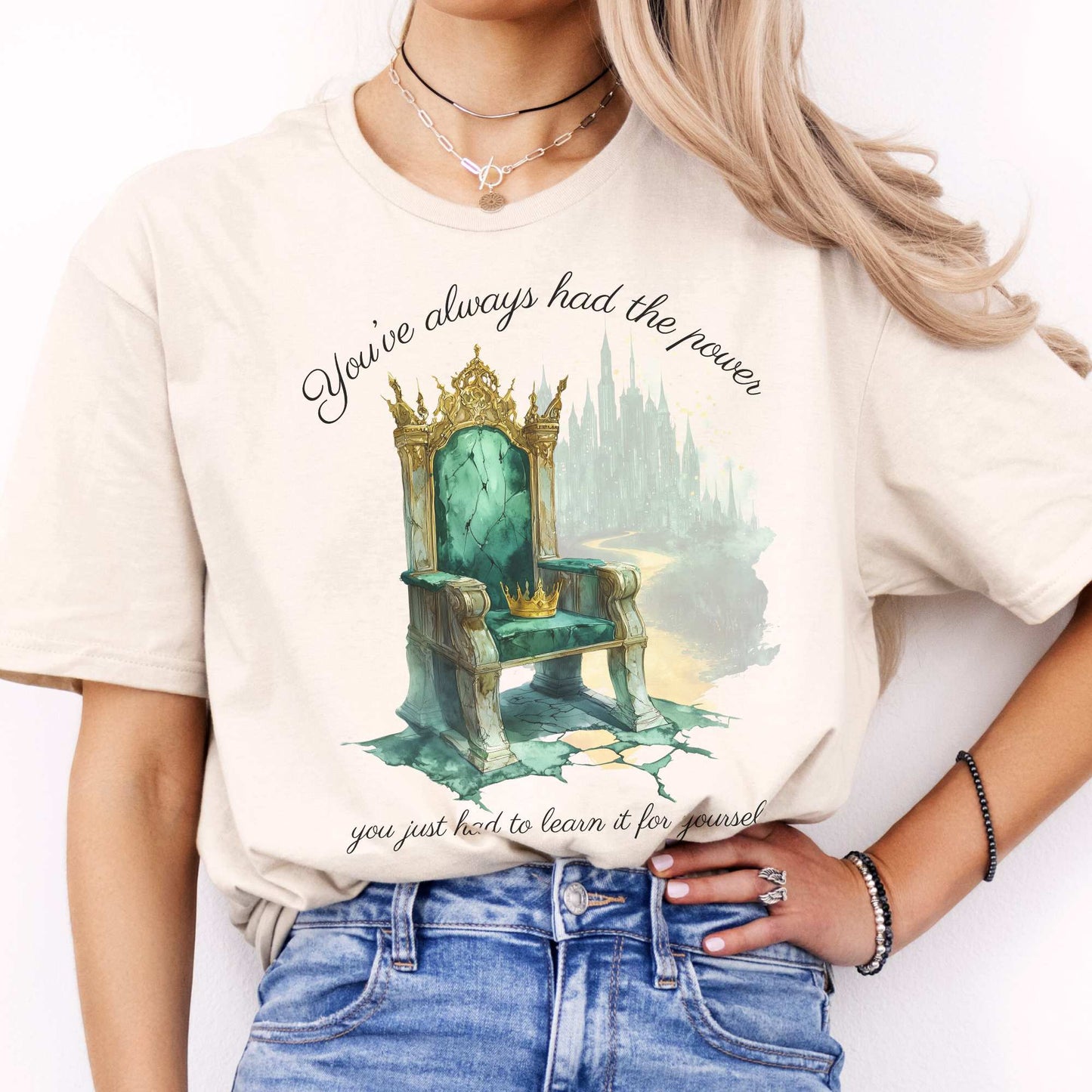 You've Always Had The Power Bookish Shirt Natural / S T-Shirt The Mystic Eden Bookish Book Lovers