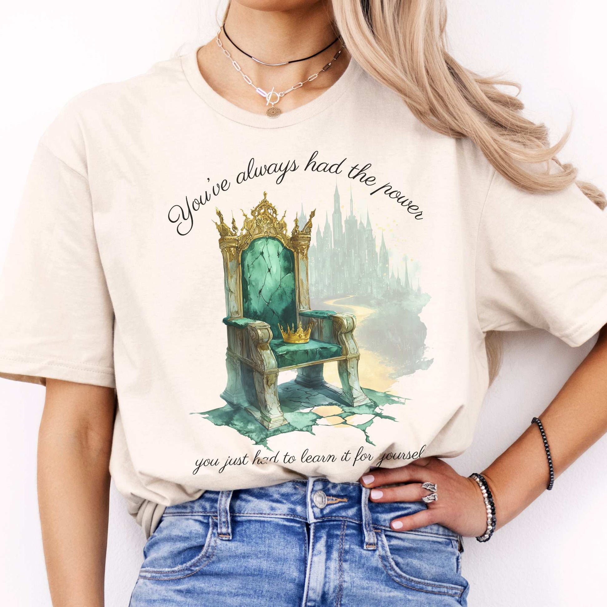 You've Always Had The Power Bookish Shirt Natural / S T-Shirt The Mystic Eden Bookish Book Lovers