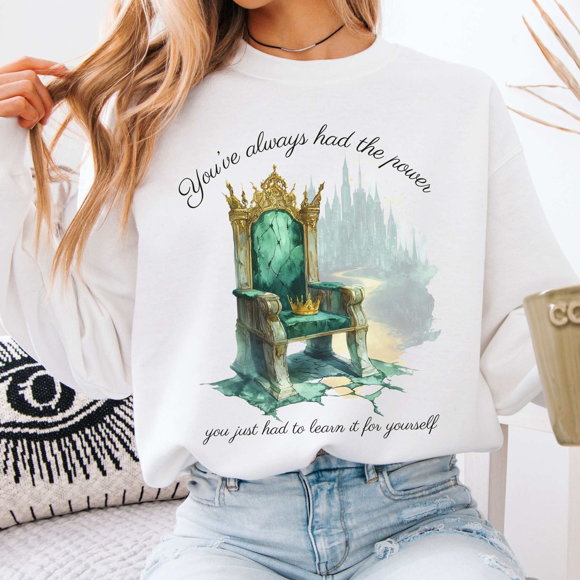 You've Always Had The Power Bookish Sweatshirt White / S Sweatshirt The Mystic Eden Bookish Book Lovers
