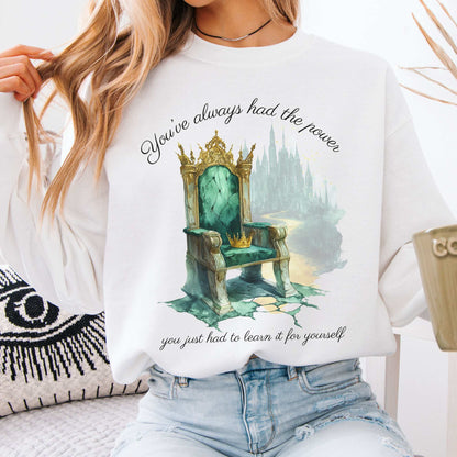 You've Always Had The Power Bookish Sweatshirt White / S Sweatshirt The Mystic Eden Bookish Book Lovers